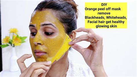 orange peel off mask.